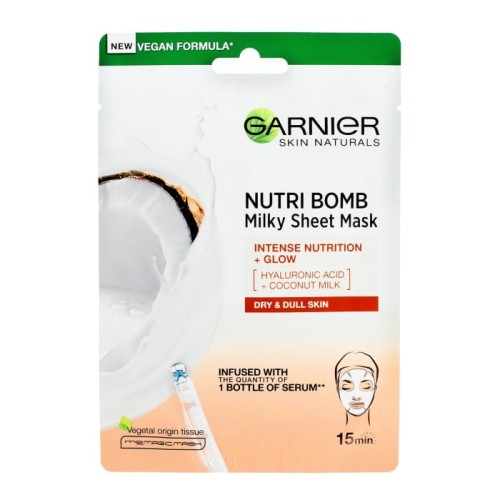 GARNIER Skin Naturals Maseczka na tkaninie odżywczo-rozświetlająca Nutri Bomb 1 szt
