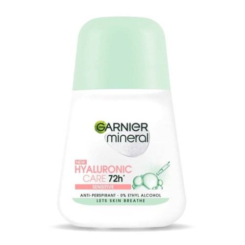 GARNIER Mineral Dezodorant roll-on 72H Hyaluronic Care - Sensitive 50 ml