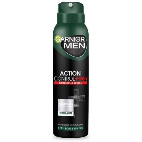 GARNIER Men Dezodorant spray Action Control 96h+ Clinically Tested  150 ml