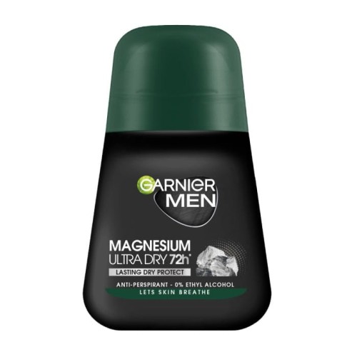 GARNIER Men Dezodorant roll-on Magnesium Ultra Dry 72h - Lasting Dry Protect 50 ml
