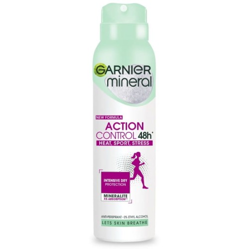 GARNIER Mineral Dezodorant spray Action Control 48h - Heat,Sport,Stress  150 ml