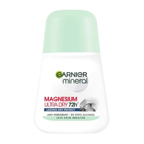 GARNIER Mineral Dezodorant roll-on Magnesium Ultra Dry 72h - Lasting Dry Protect 50 ml