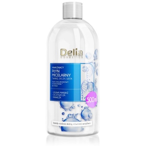 DELIA COSMETICS Nawilżający Płyn Miceralny 500ml