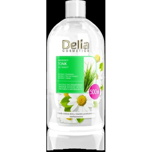 Delia Cosmetics Łagodzący Tonik do twarzy z extraktem z rumianku 500ml
