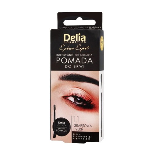 DELIA COSMETICS Eyebrow Expert Pomada do brwi Grafit