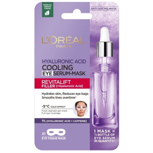 LOREAL Revitalift Filler Chłodząca Maska z serum pod oczy 11 g