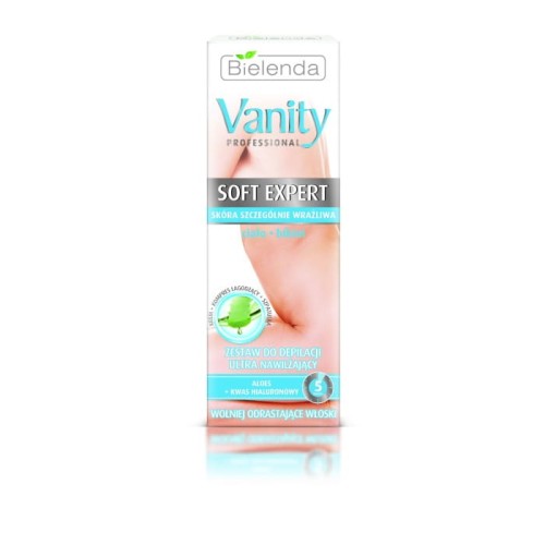 BIELENDA VANITY SOFT EXPERT Zestaw do depilacji ultra nawilżający ciało-bikini 100ml