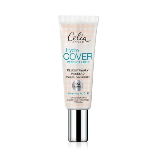 Celia Style Hydro Cover Podkład kryjąco-nawilżający nr 104 karmel  30ml