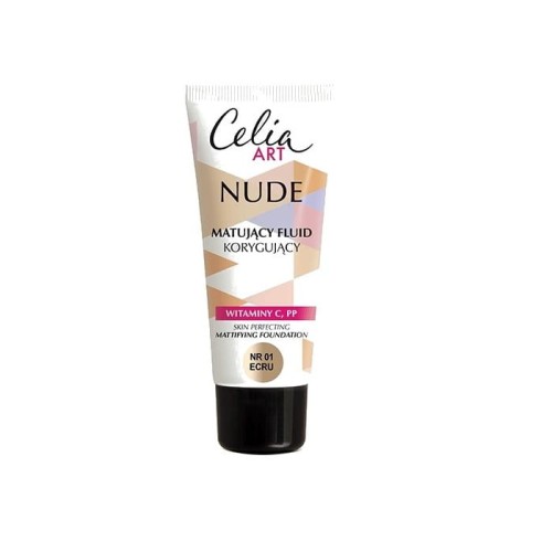 Celia Art Nude Matujący Fluid korygujący nr 01 ecru  30ml