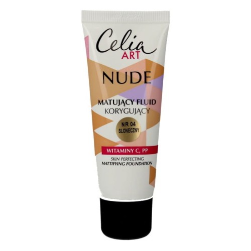 Celia Art Nude Matujący Fluid korygujący nr 04 słoneczny  30ml