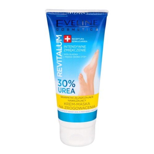 EVELINE Revitalum Nawilżający krem-maska na zrogowacenia - 30% Urea skarpetki złuszczające 100 ml