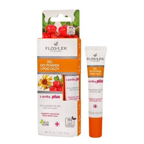 FLOSLEK Żel do powiek i pod oczy z arniką PLUS 15 ml