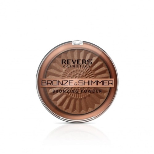 REVERS Puder brązująco – rozświetlający BRONZE &amp; SHIMMER nr 2- 9 g