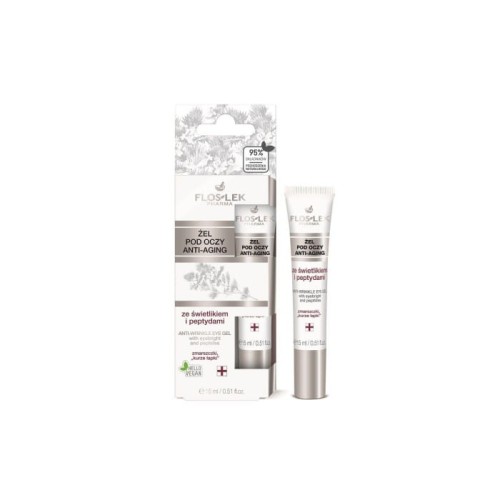 FLOSLEK Oczy Żel pod oczy anti-aging ze świetlikiem i peptydami 15 ml
