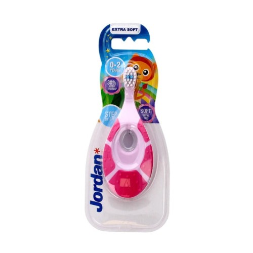 Jordan Szczoteczka do zębów dla dzieci Step by Step 0-2 Extra soft - mix wzorów 1szt