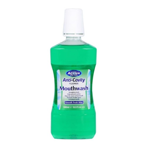 Beauty Formulas Active Oral Care Płyn do płukania jamy ustnej Fresh Mint z fluorem