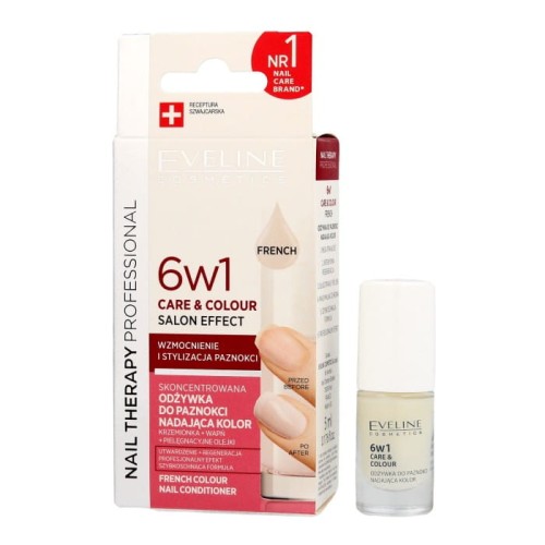 EVELINE Nail Therapy Professional Skoncentrowana odżywka do paznokci nadająca kolor - French 5 ml