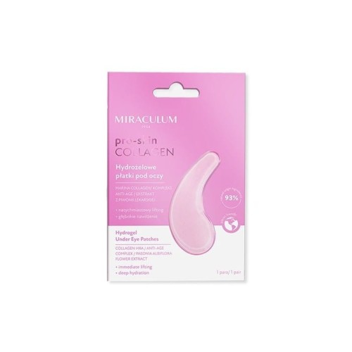 Miraculum Collagen Pro-Skin Hydrożelowe Płatki pod oczy 1op.-2szt
