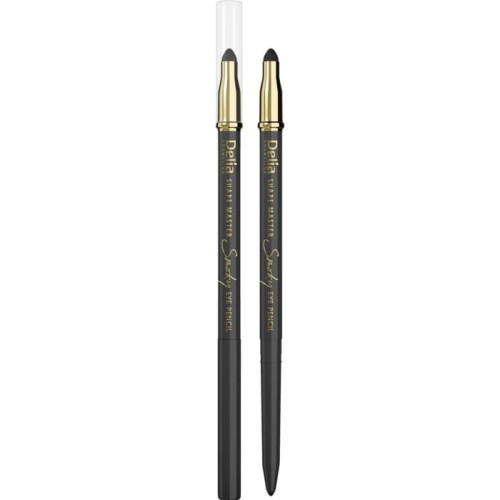 DELIA COSMETICS SHAPE MASTER Kredka do oczu z gąbką Smoky Eye Szara