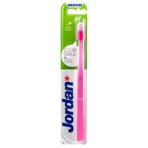 Jordan Szczoteczka do zębów Clean Smile medium  1szt mix kolorów