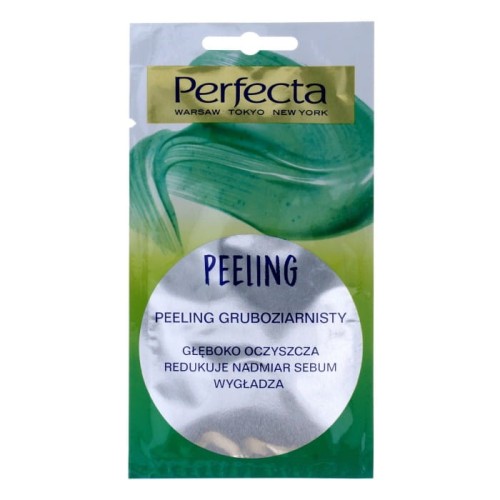 PERFECTA Peeling gruboziarnisty do cery normanlej, mieszanej i tłustej 8 ml