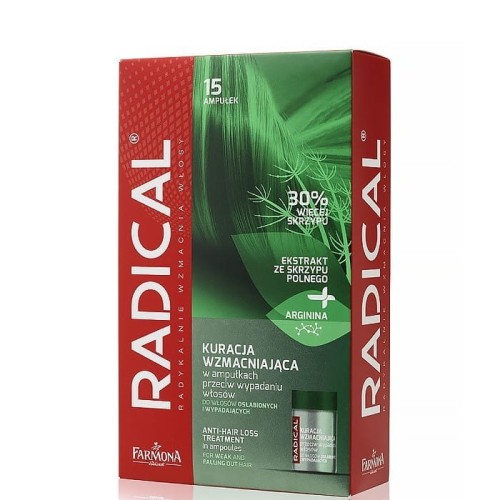RADICAL Kuracja wzmacniająca przeciw wypadaniu włosów w ampułkach 15 x 5 ml