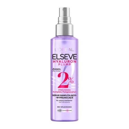 LOREAL ELSEVE Hyaluron Plump 2% Serum nawilżająco-wypełniające do włosów odwodnionych 150 ml