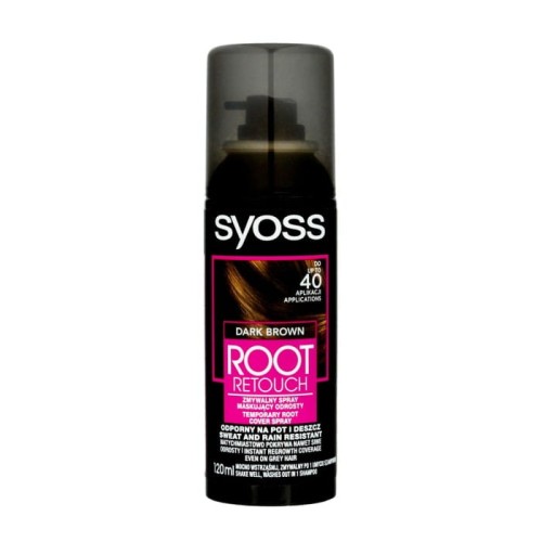Syoss Root Retoucher Spray maskujący odrosty -  Ciemny Brąz  120ml