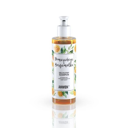 ANWEN Delikatny Szampon do normalnej i przetłuszczającej się skóry głowy Pomarańcza &amp; Bergamotka 200ml