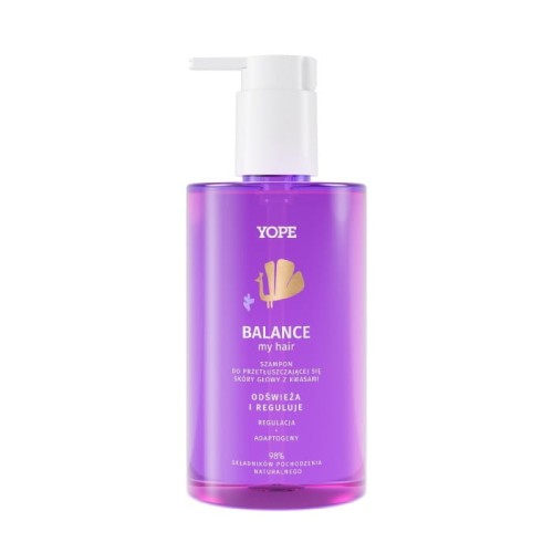 YOPE Balance Szampon do przetłuszczającej się skóry głowy z kwasami 300 ml