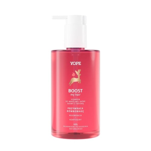 YOPE Boost My Hair Regenerujący Szampon do wrażliwej skóry głowy 300ml