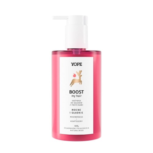 YOPE Boost My Hair Regenerująca Odżywka do włosów zniszczonych z proteinami 300ml