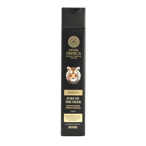 Natura Siberica Men Szampon 2w1 do Włosów i ciała Energia Tygrysa 250 ml
