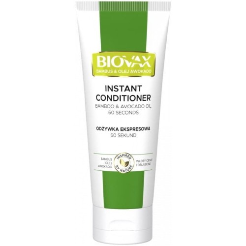 L`BIOTICA Biovax Hair Odżywka do włosów ekspresowa - Bambus &amp; Olej Awokado 200ml