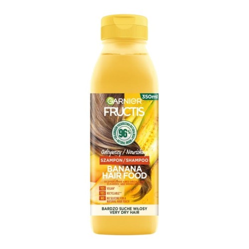 GARNIER Fructis Hair Food Banana Szampon odżywczy do włosów bardzo suchych 350 ml