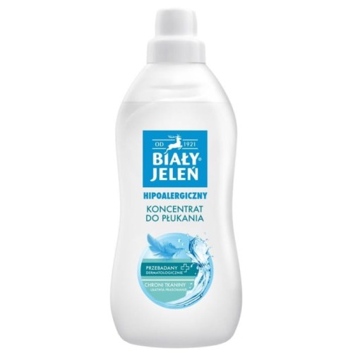 Biały Jeleń Płyn do płukania tkanin hipoalergiczny koncentrat 1000ml