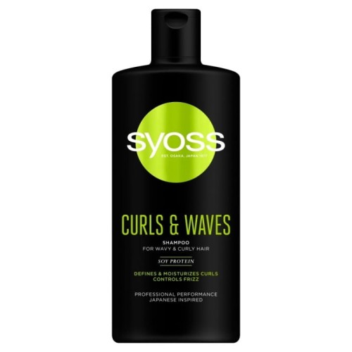 Schwarzkopf  Syoss Curls &amp; Waves Szampon do włosów podkreślający loki  440ml