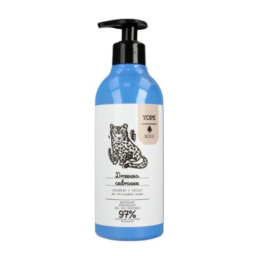 YOPE WOOD Naturalny Żel pod prysznic Drzewo Cedrowe &amp; Jałowiec &amp; Chilli  400ml