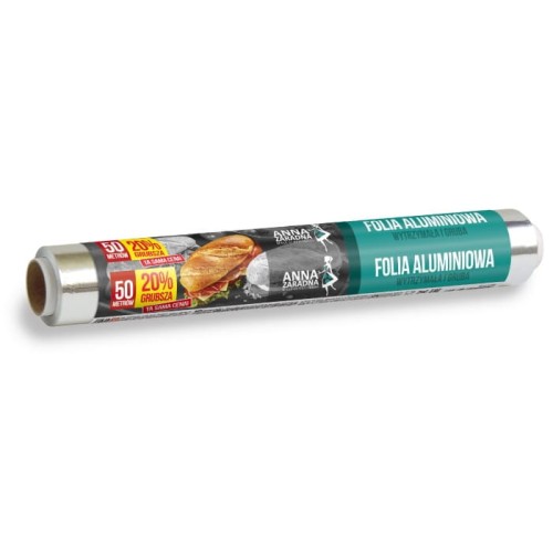 ANNA ZARADNA Folia aluminiowa 20% grubsza 50m rolka - 1 szt.
