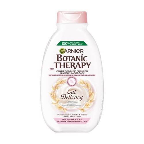 GARNIER Botanic Therapy Szampon łagodzący Oat Delicacy - do delikatnych włosów i skóry głowy 400 ml