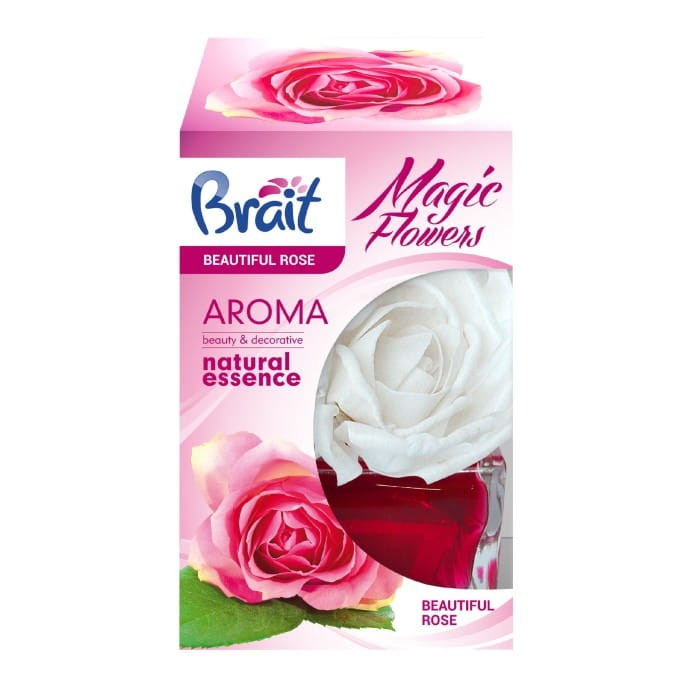 Brait Magic Flower Dekoracyjny Odświeżacz powietrza Beautiful Rose  75ml