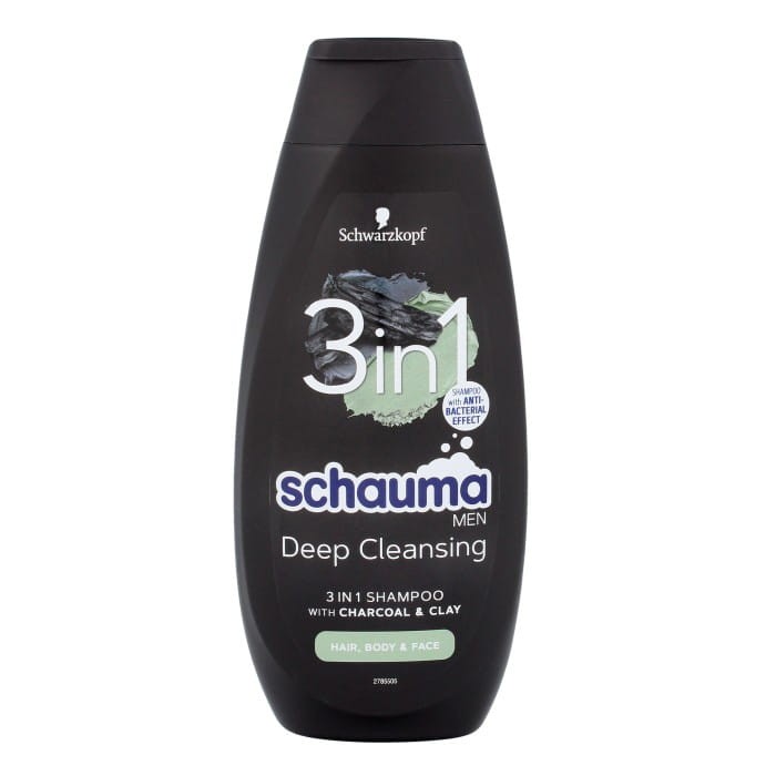 Schwarzkopf  Schauma Men Szampon oczyszczający 3w1 Charcoal  400ml