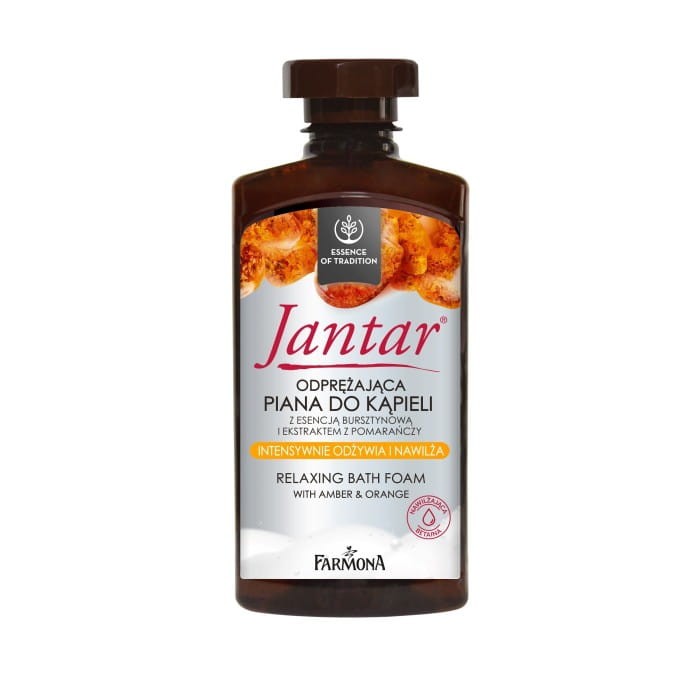 JANTAR Odprężająca piana do kąpieli z esencją bursztynową i ekstraktem z pomarańczy 330 ml