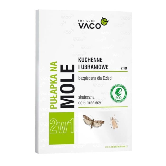 VACO ECO Pułapka na mole kuchenne i ubraniowe 2w1  1op.-2szt