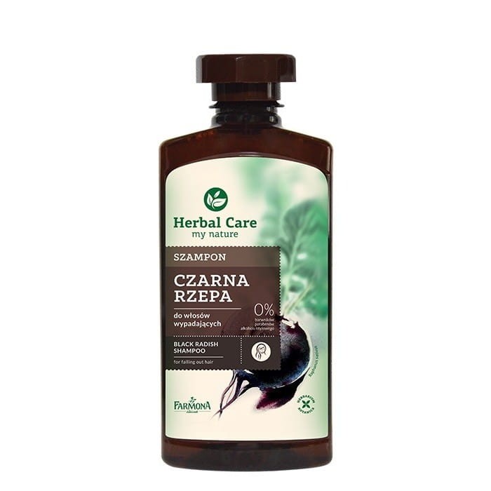 HERBAL CARE Szampon do włosów wypadających Czarna Rzepa 330 ml