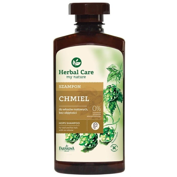 HERBAL CARE Szampon do włosów matowych bez objętości Chmiel 330 ml