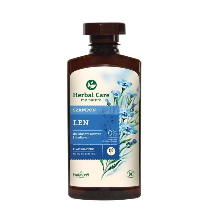 HERBAL CARE Szampon do włosów suchych i łamliwych Len 330 ml