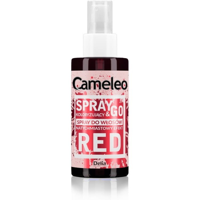 DELIA COSMETICS CAMELEO Spray &amp; Go Czerwony spray koloryzujący do włosów 150ml