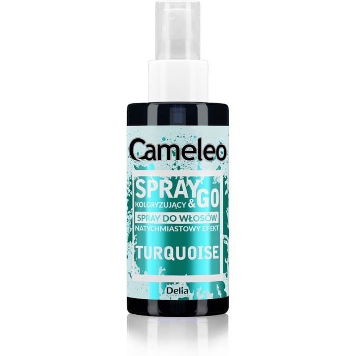 DELIA COSMETICS CAMELEO Spray &amp; Go Turkusowy spray koloryzujący do włosów 150ml