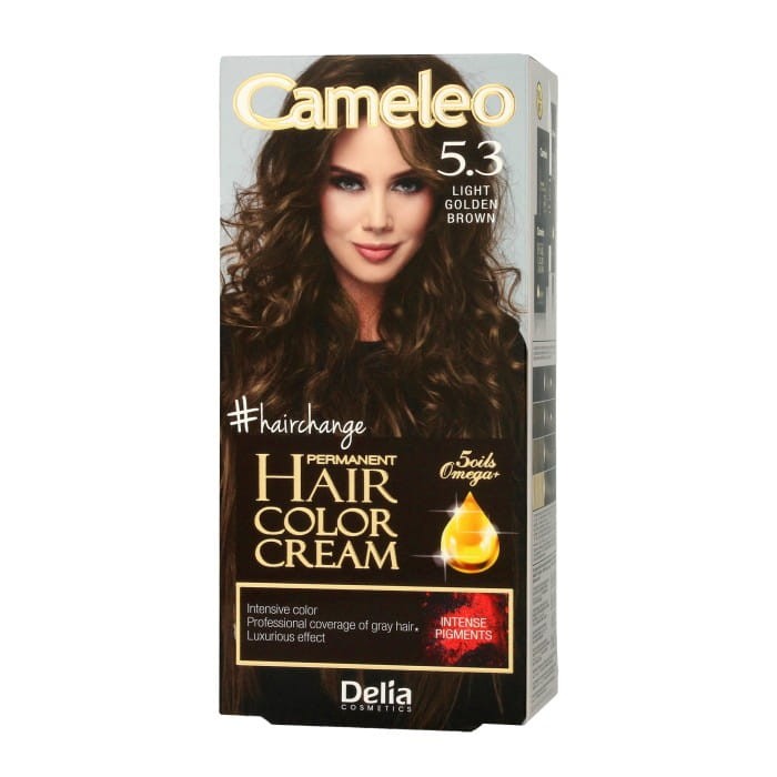 DELIA COSMETICS CAMELEO OMEGA Farba permanentna 5.3 Light Golden Brown